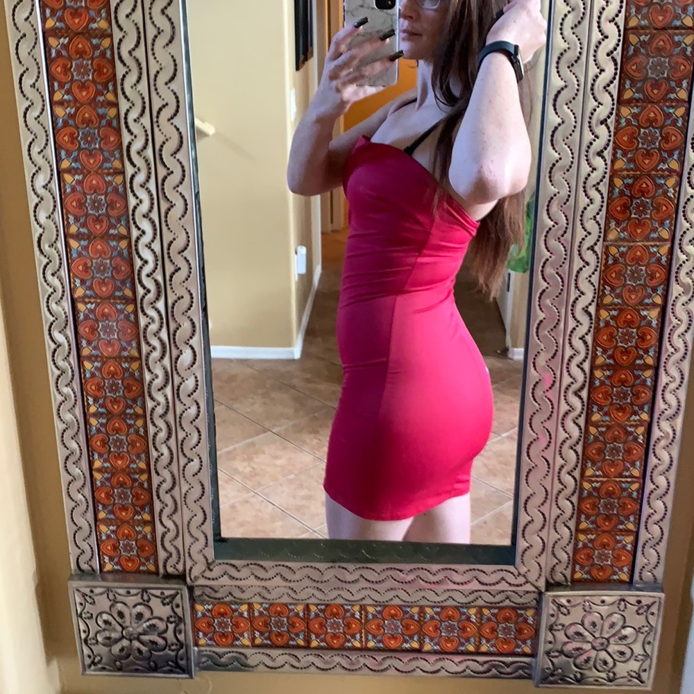 Red slimming slip